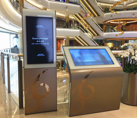 Çin Yönlendirme Dijital Dokunmatik Ekran Kiosk Çoklu Dil Desteği CE Onaylandı Tedarikçi
