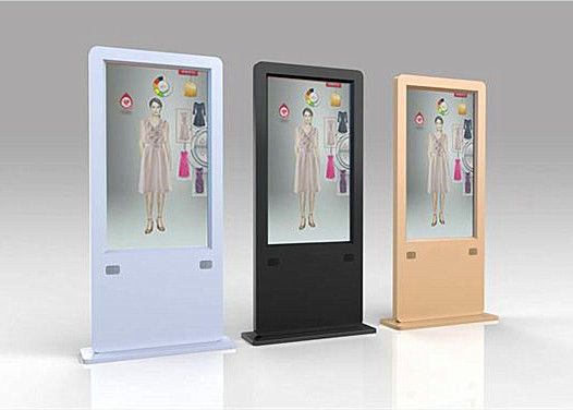 Çin Zemin Standı Şeffaf OLED Ekran, İnce ve Hafif Reklam Kioskları Ekranları Tedarikçi