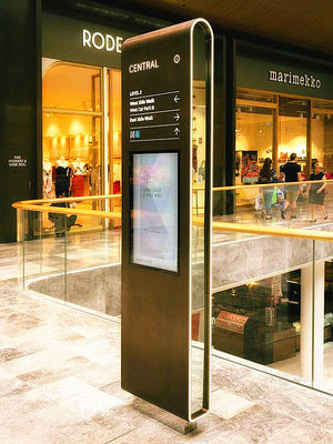 Çin Çok İşlevli Zemin Ayakta Dokunmatik Ekran Kiosk, Alışveriş Merkezi Kiosk RoHS Sertifikalı Tedarikçi
