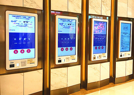Çin Süpermarket Dijital Bilgi Kiosk, POS Terminali ile 43 inç Dokunmatik Ekran Kiosk Tedarikçi