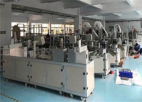 Çin Ağır Hizmet Dokuma Olmayan Yüz Maskesi Yapma Makinesi Tıbbi Sınıf Sıhhi Tedarikçi